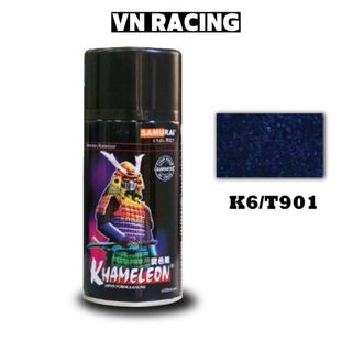 Sơn Samurai titan ánh tím 3D K6/T901 chính hãng, sơn xe máy ánh tím 300ml kháng xăng, chống nứt nẻ tiện dụng