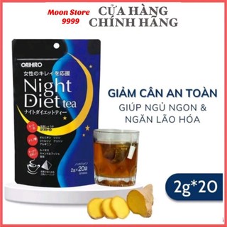 [Hoả Tốc] Trà Hỗ Trợ Giảm Cân Ban Đêm Orihiro Night Diet Tea Nhật Bản Túi 20 gói