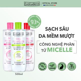 Nước tẩy trang Evoluderm Eau Micellaire 500ml (Tùy Chọn)