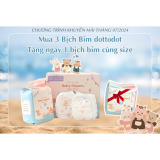 ( Chính Hãng ) Combo 1 thùng bỉm quần DOTTODOT nội địa Hàn Quốc siêu mỏng L24/XL22/XXL20