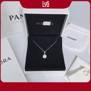 Dây chuyền bạc nữ Lys Sparkling Stone Necklace Fullbox hộp PAN đầy đủ phụ kiện PAN - 6067