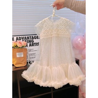 váy công chúa bé gái , váy cho bé mùa hè màu nu dể thương mã 057