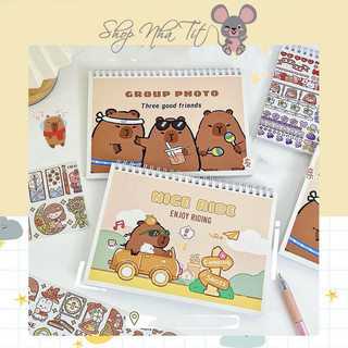 🌸 Sổ chiết washi tape A5 80 trang lưu trữ sticker dễ thương trang trí sổ dụng cụ làm bullet journal A5 A4 MOLINTA🌸