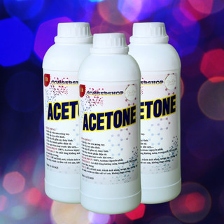 Acetone | Dung tích: 01 lít | Chất tẩy rửa sơn móng tay, keo siêu dính, tẩy đồ gốm sứ, thủy tinh