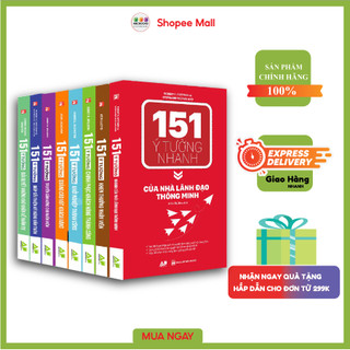 Sách - Bộ 8 Cuốn 151 Ý Tưởng Cải Thiện Bản Thân, Quảng Cáo Hút Khách Hàng, Khởi Nghiệp Thành Công, Khen Thưởng Nhân Viên