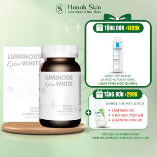Viên uống hỗ trợ làm trắng da luminous extra white – hanah skin