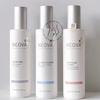 Tổng hợp Sữa rửa mặt Neova Cu3 Gentle Cleanser - Radiant Wash - Microfoliant 250ml