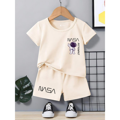 Bộ quần áo thun trẻ em TB19 in hình phi hành gia size từ 15-40kg Loza SB85