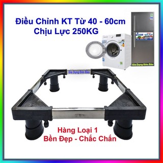 Kệ Máy Giặt - Chân Kê Tủ Lạnh Máy Giặt Đa Năng Chống Rung, Điều Chỉnh Được Kích Thước Cho Máy Giặt Cửa Ngang, Cửa Trên