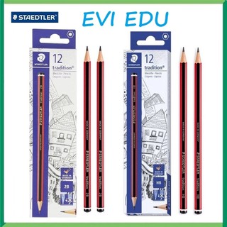 Hộp 12 cây bút chì staedtler 110 hb/2b i bút chì đức tradition 110 đỏ