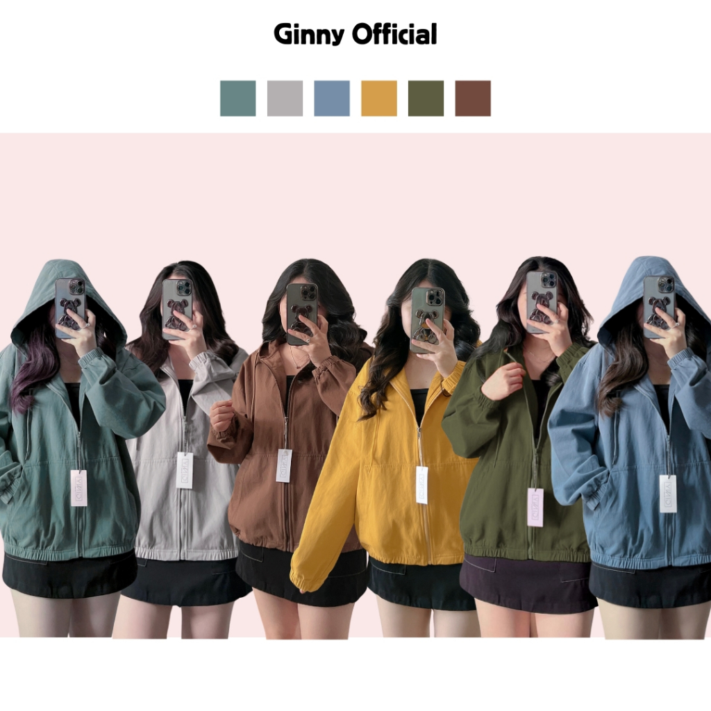 Áo Khoác Kaki Nón Basic GINNY