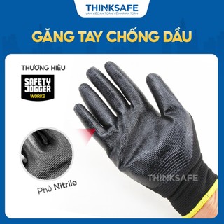 Găng tay lao động chống dầu Jogger Superpro phủ nutrile Bao tay bảo hộ lao động - Thinksafe