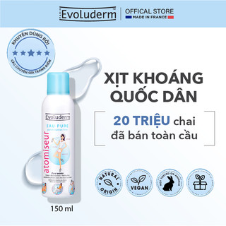 Xịt khoáng dưỡng ẩm, làm dịu và bảo vệ da Evoluderm Atomiseur Eau Pure 150ml