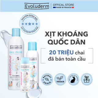 Xịt khoáng dưỡng ẩm, làm dịu và bảo vệ da Evoluderm Atomiseur Eau Pure