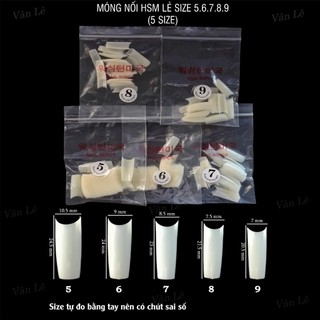 móng nối lẻ size hsm 5 6 7 8 9