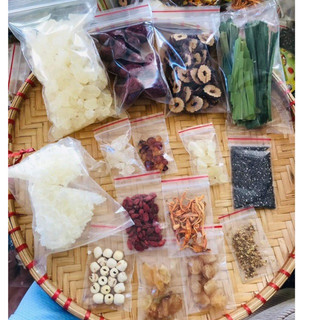 Set chè dưỡng nhan loại 1. Combo trà thảo mộc pha trà, làm chè dưỡng nhan đẹp da, ngủ ngon