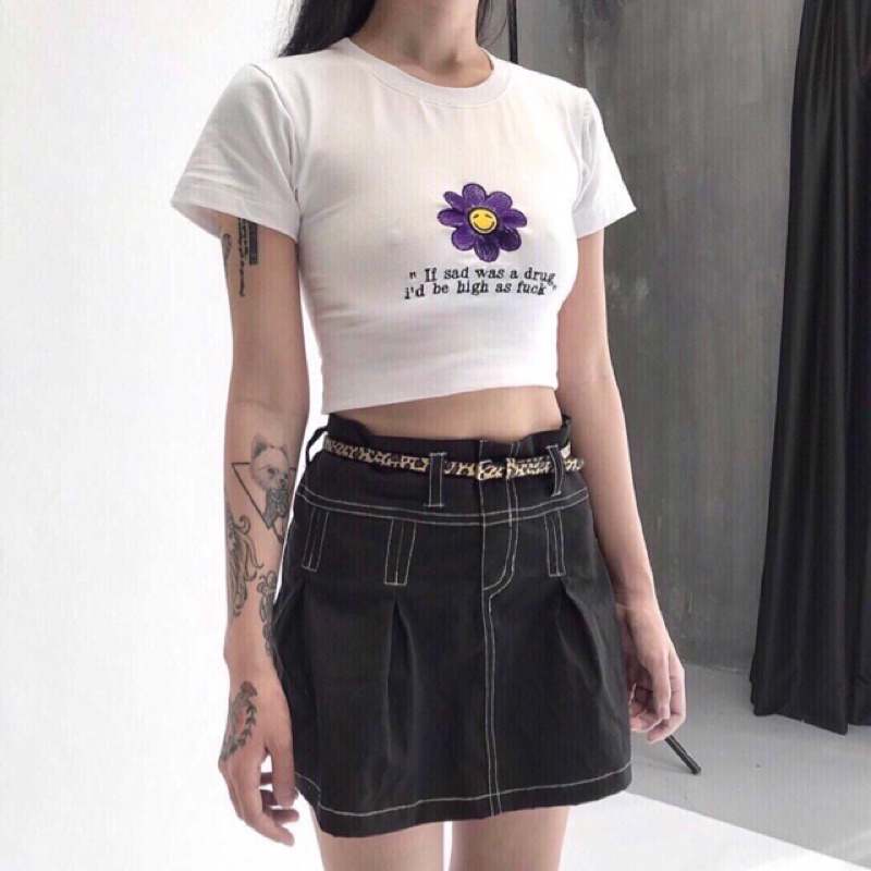 ÁO THUN TAY NGẮN CROPTOP BODY