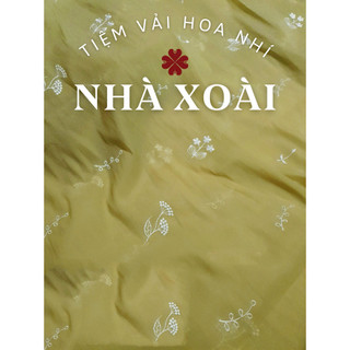 Vải tơ thêu hoa 4LClover các màu