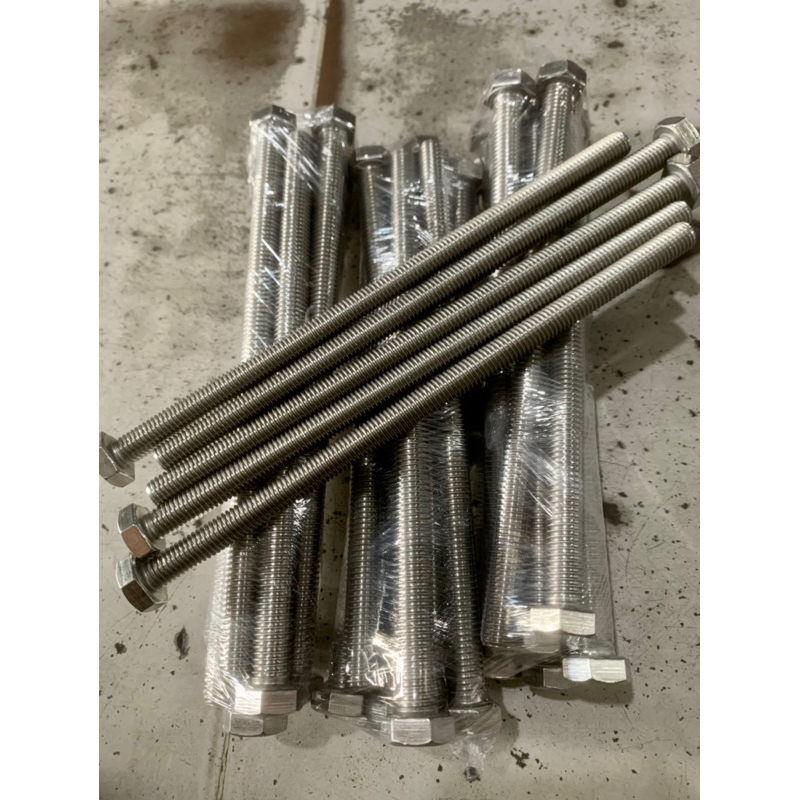 Bu long nguyên chất inox 304 dài 20cm - M10 M12 M14 M16