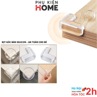  Set 4 Miếng Bịt Góc Bàn Silicon Nhỏ Gọn Bọc Cạnh Bàn Silicon An Toàn Trong Gia Đình Bảo Vệ Cho Bé. Phụ kiện home 5500 