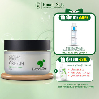 Kem dưỡng chiếc xuất rau má phục hồi Goodndoc Centella Repair Cream 50ml – HANAH SKIN