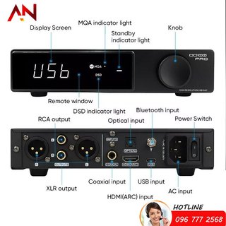 Giải mã dac smsl do100 pro – 2x es9039q2m + 6 opa 1612a - giải mã hdmi/arc