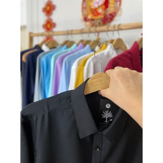 Áo Sơ Mi Nữ Tay Ngắn Fig Tree ( có 4 màu trắng, đen, đỏ đô, xanh)