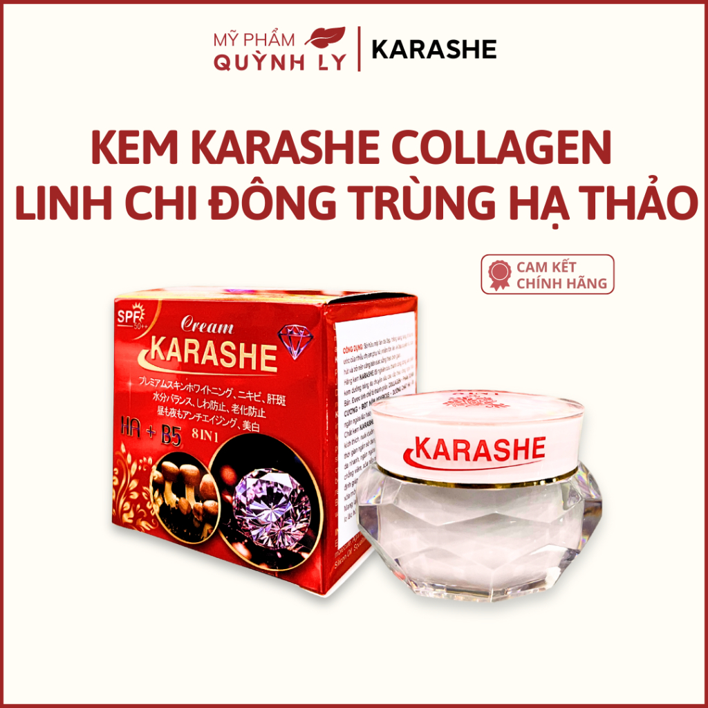 Kem Kem Karashe Collagen Linh Chi Đông Trùng Hạ Thảo