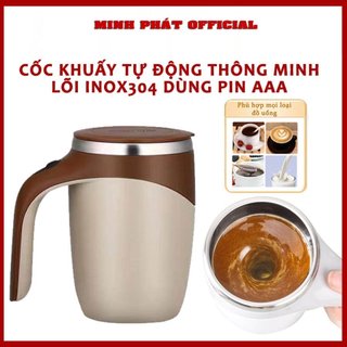 Cốc khuấy cà phê tự động thông minh - ly khuấy tự động dùng pin siêu tiết kiệm dễ sử dụng tiện lợi
