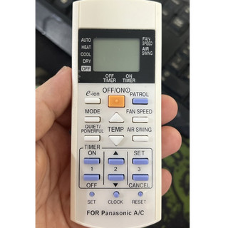 Điều khiển điều hòa Panasonic E-ion 1 và 2 chiều -hàng loại 1 -bh 3 tháng lỗi đổi mới
