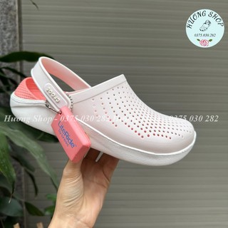 Dép sục Literide màu trắng cam cực êm mềm nhẹ, thoáng khí, không hôi chân cho nam nữ