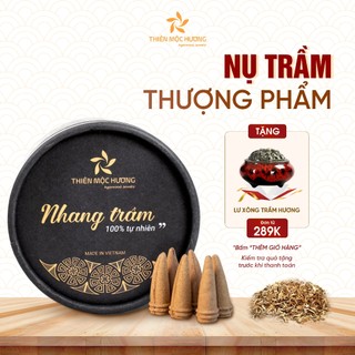 Nụ trầm hương cao cấp thiên mộc hương, nhang sạch, xông nhà, xông văn phòng hộp 40 nụ