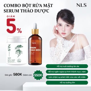 Serum thảo dược nls mụn - nám - tàn nhang 100ml, ngọc linh sâm, tái tạo