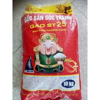Gạo st 25 đặc sản sóc trăng thơm ngon, dẻo bao 10kg