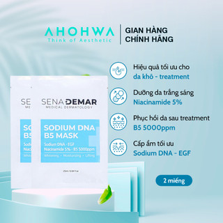  Combo 2 Mếng Mặt Nạ Hàn Quốc Sena Derma Sodium DNA B5 25ml