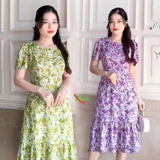 Đầm suông đuôi cá hoa văn loang sang trọng dl605 dl608 dl607 dl606 dl609