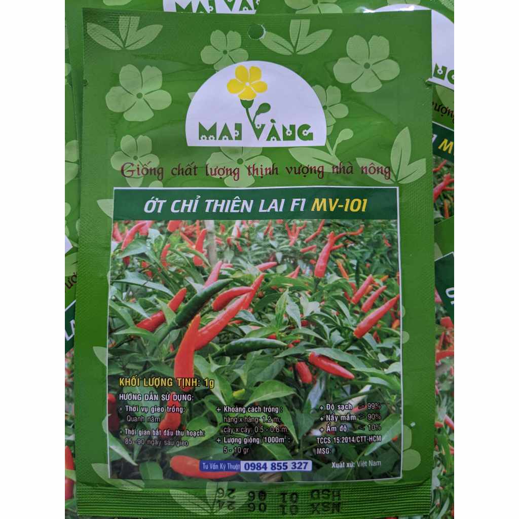 Hạt giống Ớt Chỉ Thiên 1gr