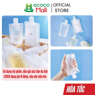 Set 5 Túi đựng mỹ phẩm, dầu gội sữa tắm du lịch ECOCO 30ml, 50ml, 100ml dạng gói di động, nắp vặn siêu kín thế hệ mới