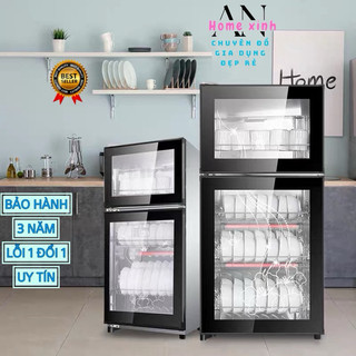 HÀNG TỐT+QUÀ TẶNG - Máy sấy bát 5 tầng khử khuẩn OZONE + UV hồng ngoại 188 lít, Tủ sấy bát khử trùng - Tủ khử trùng