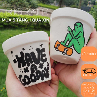 Chậu trồng sen đá, chậu sứ trồng cây sen đá mini, cây bonsai, xương rồng, chậu sứ trồng cây để bàn