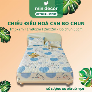 Chiếu Điều Hoà Bọc Đệm Cao Su Non Mịn Decor Mềm Mát Đủ Size 1m6 1m8 2m2 Bo Chun 30cm - Hoạ Tiết Dễ Thương 2024