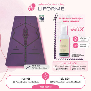 Thảm tập yoga Liforme Mother Earth 4.2mm - Purple
