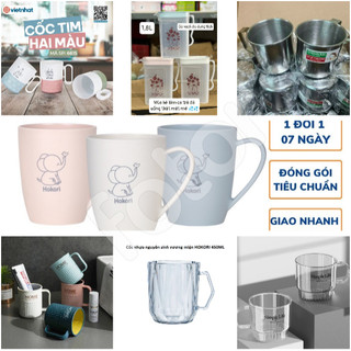 [FREESHIP] CỐC, LY UỐNG NƯỚC HOKORI 6362, 6265 - INOX 7cm, HOME, SIMPLE LIFE - CA VUÔNG 6082 1.8L