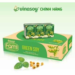 🌿THÙNG SỮA ĐẬU NÀNH FAMI CAO CẤP NGUYÊN CHẤT RẤT ÍT ĐƯỜNG - THÙNG 36 HỘP 180ML