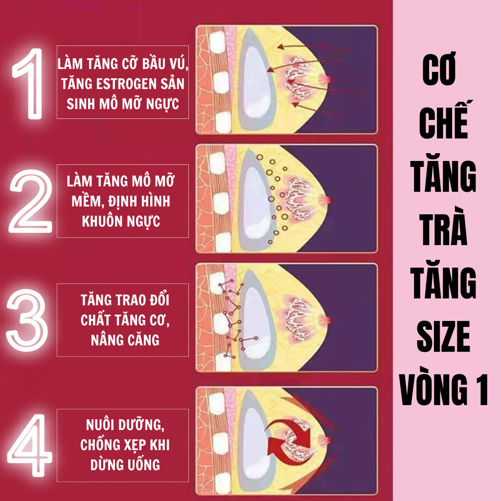 [Ngực to nhanh chóng] Trà tăng size vòng 1 nở ngực Calen Nature Farm đẩy size vòng 1 tự nhiên, cân đối, dùng từ 16 tuổi