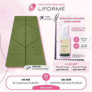 Thảm tập yoga du lịch Liforme Classic 2mm - Olive