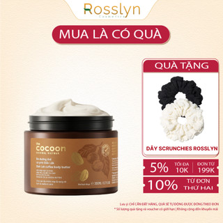Bơ dưỡng thể cà phê Đắk Lắk Cocoon cho da mềm mịn & rạng rỡ 200ml Rosslyn