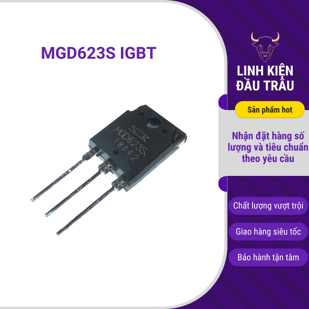 MGD623S IGBT 37A 600V TO-247 tháo máy chất lượng tốt Linh kiện đầu trâu.