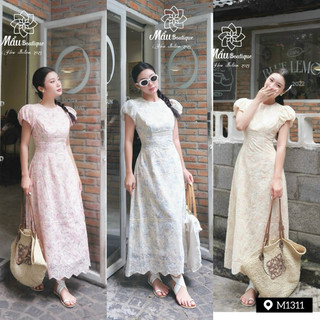 Váy thô thêu tay bồng (1311) Size : S | M | L 590k