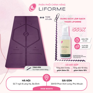 Thảm tập yoga cỡ lớn Liforme XL 4.2mm - Purple